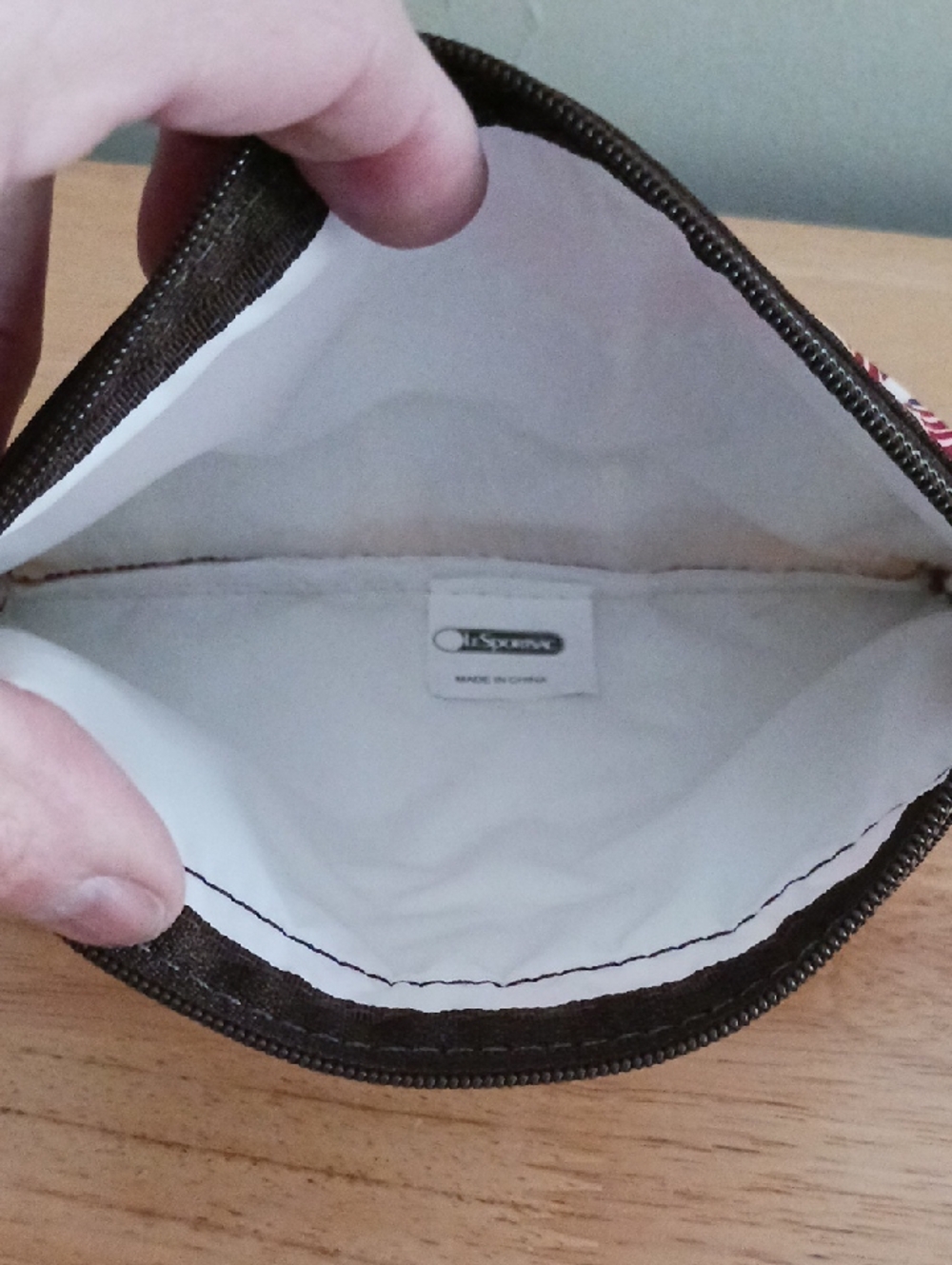 LeSportsac 3 Zip Multi Color Cosmetic Pouch - Picture 4 of 8